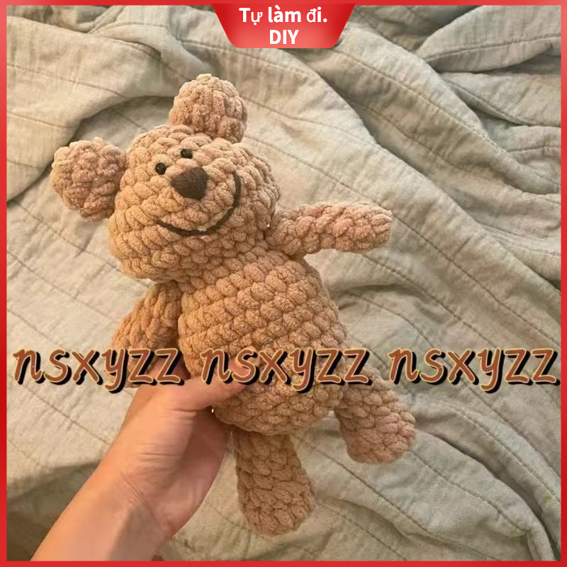 [diy] Cuộn Len Dệt Tay Gấu Bông Búp Bê
