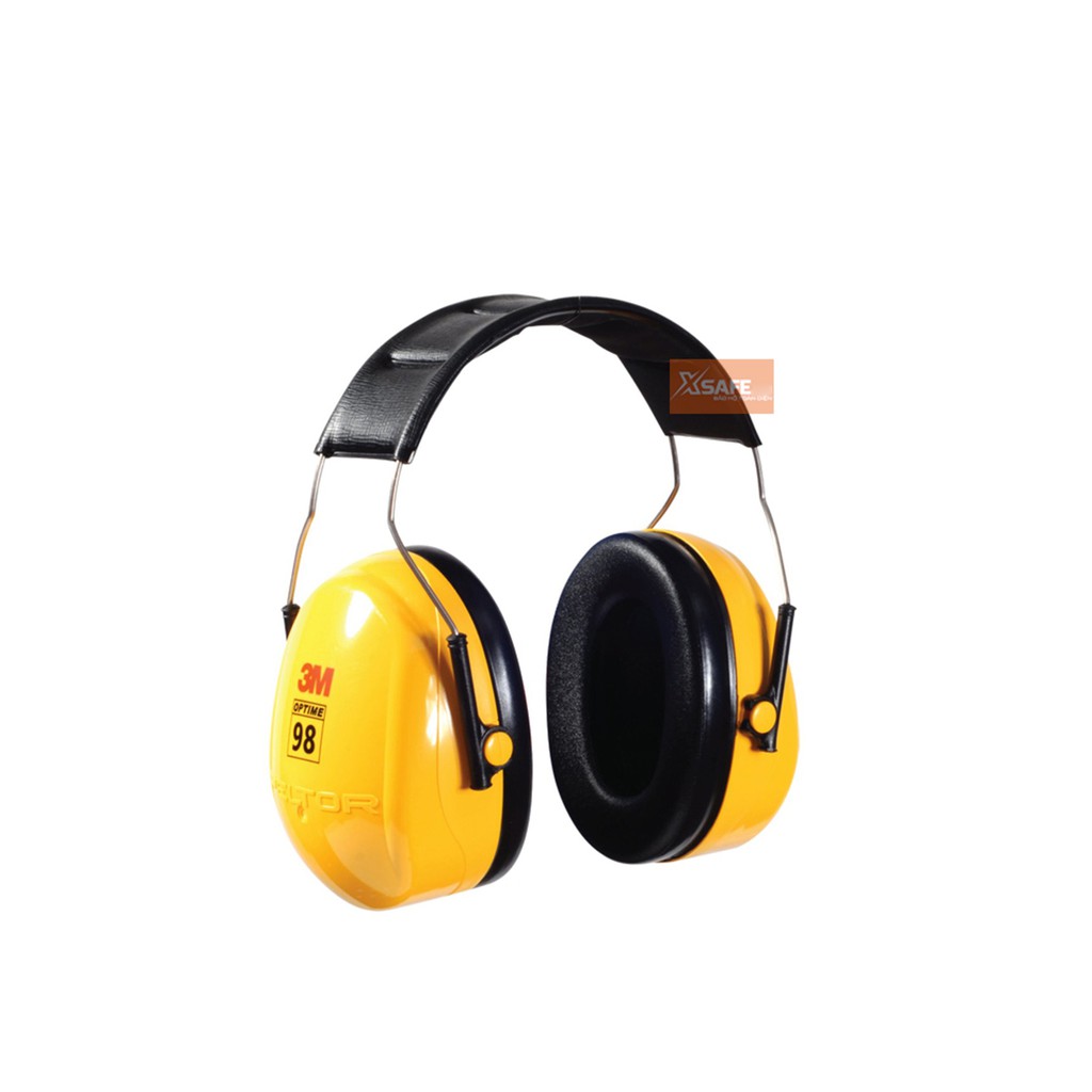 Chụp tai chống ồn 3M H9A đeo qua đầu, Phone chụp giảm độ giảm ồn 25dB, ôm kín khít vành tai người dùng