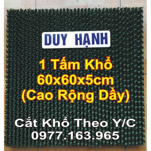 Tấm Làm Mát Chống Rêu Màu Xanh Khổ 60x60x5cm