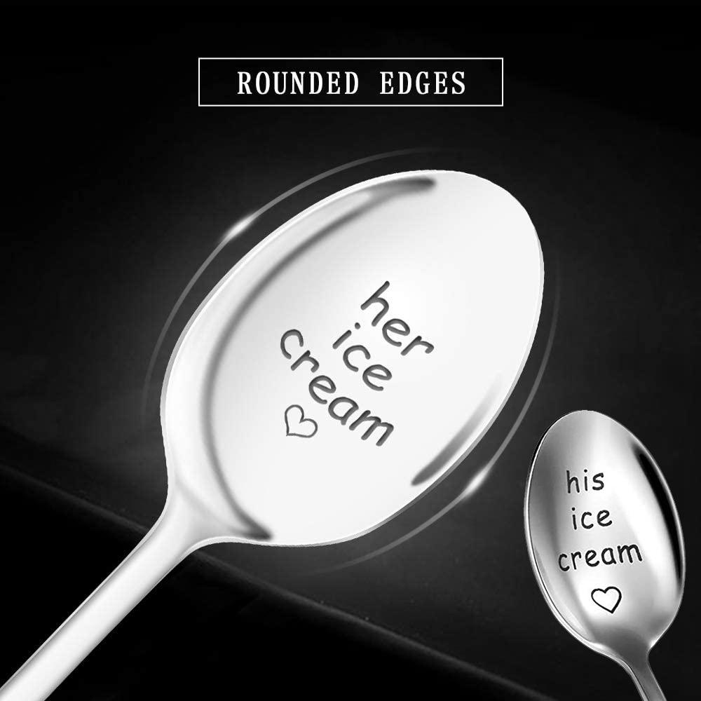 YIYU Muỗng Cà Phê Hình Cây Kem Dùng Làm Quà Tặng Năm Mới