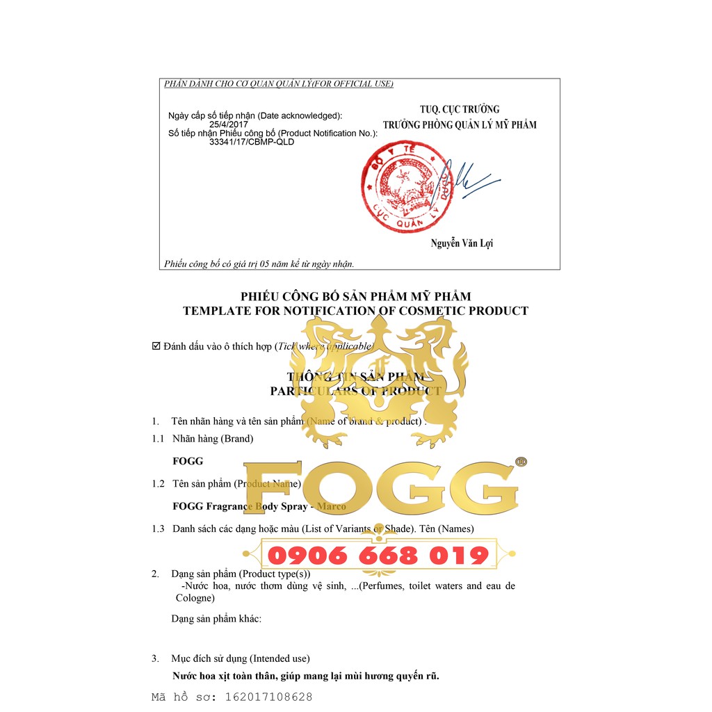 NƯỚC HOA XỊT TOÀN THÂN DÀNH CHO NAM FOGG MARCO  120ML XỊT 800 LẦN , NHẬP KHẨU DUBAI | BigBuy360 - bigbuy360.vn