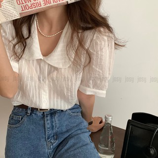 Áo Sơ Mi Trắng Tay Ngắn Công Sở