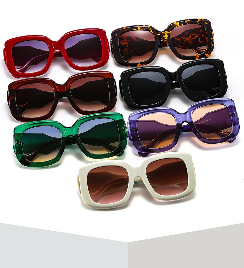 Kính Râm Gọng Vuông Chống Tia Uv400 Phong Cách Vintage Cho Nam Và Nữ | BigBuy360 - bigbuy360.vn