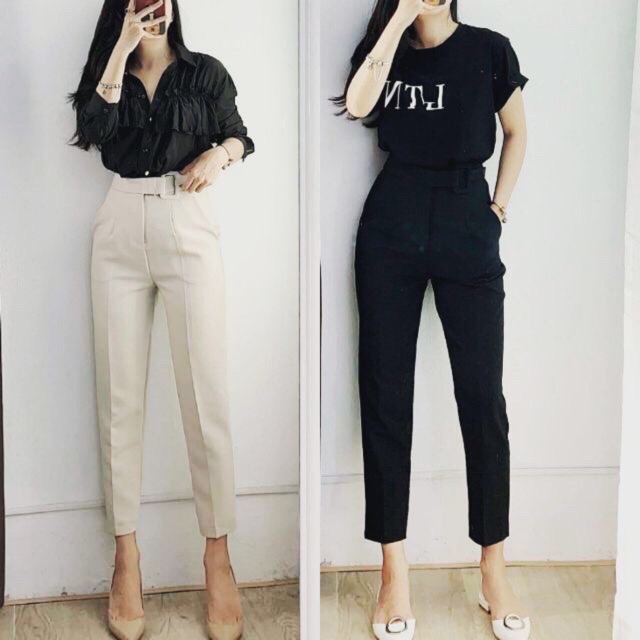 🍏 QUẦN BAGGY ĐAI VUÔNG BỌC VIỀN 🍏