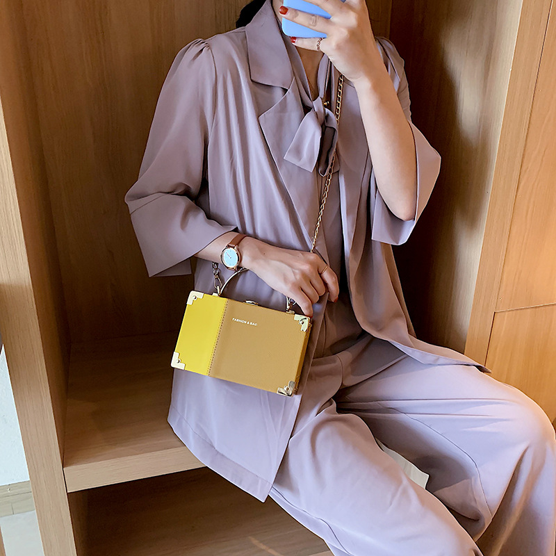 Túi Xách Da Pu JASMIN NOIR Phối Màu Thời Trang Sang Trọng Cho Nữ