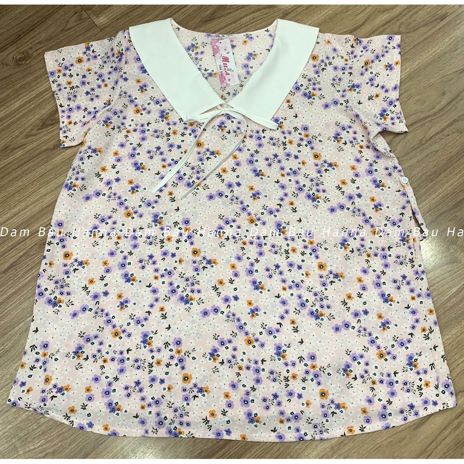 [SIZE 70-100KG] Áo bầu công sở size to cho bầu mập có size 85 90 100kg chất vải lụa mango cao cấp thoáng mát thoải mái
