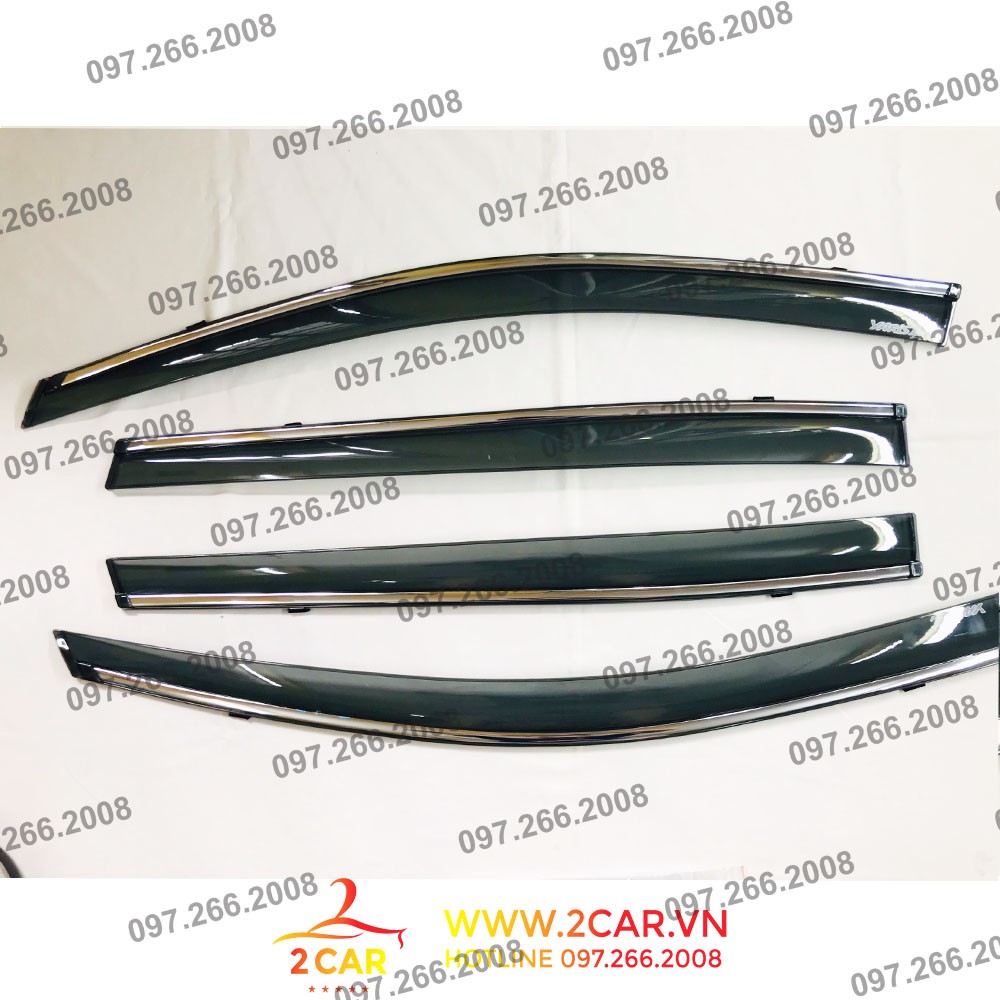 Vè Che Mưa Xe Toyota Yaris 2019 - 2021 chỉ mạ crom cao cấp - 1 bộ 4 chiếc