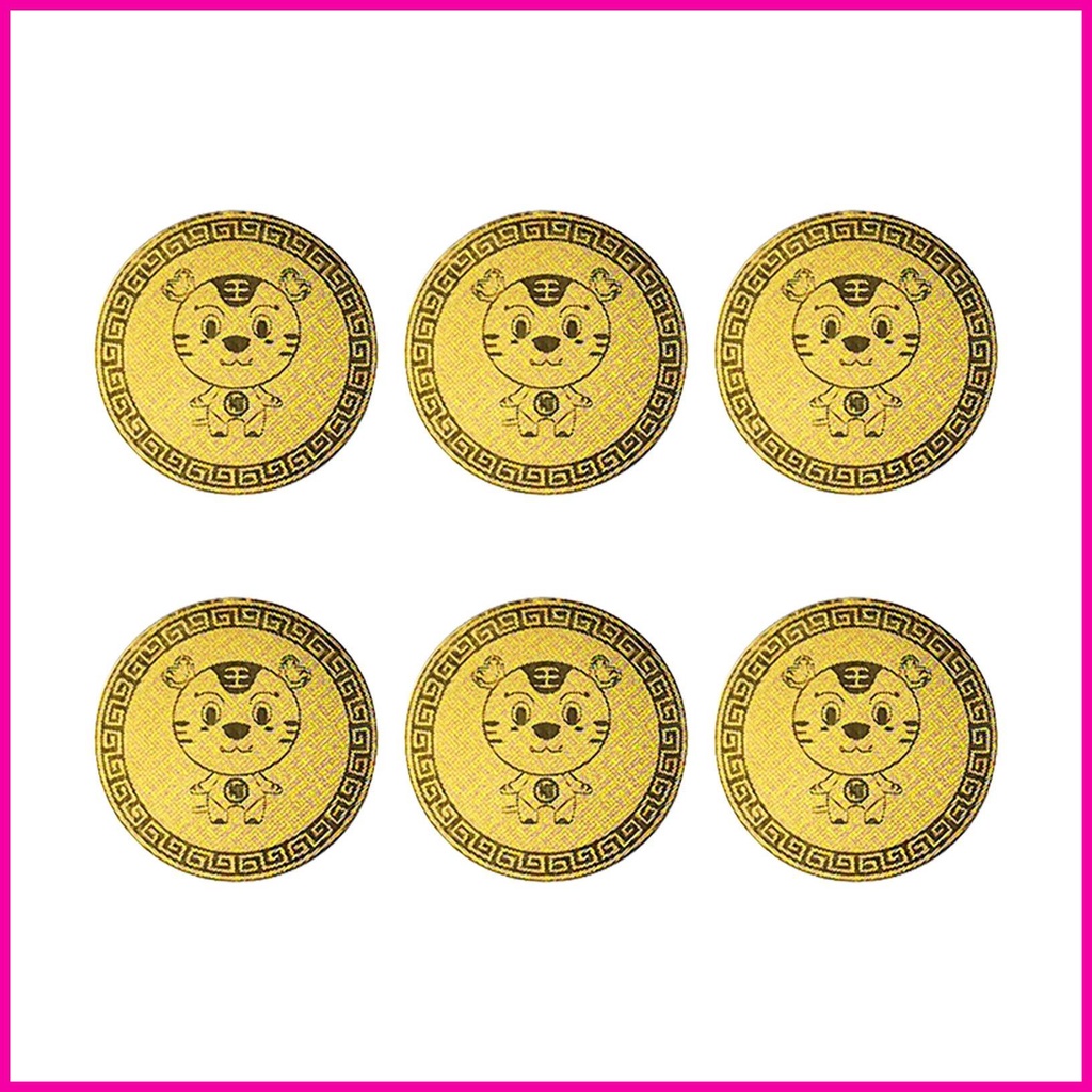 Bộ 6 Miếng Dán Bảo Vệ Điện Thoại Di Động Chống Bức Xạ 24K Bằng Kim Loại