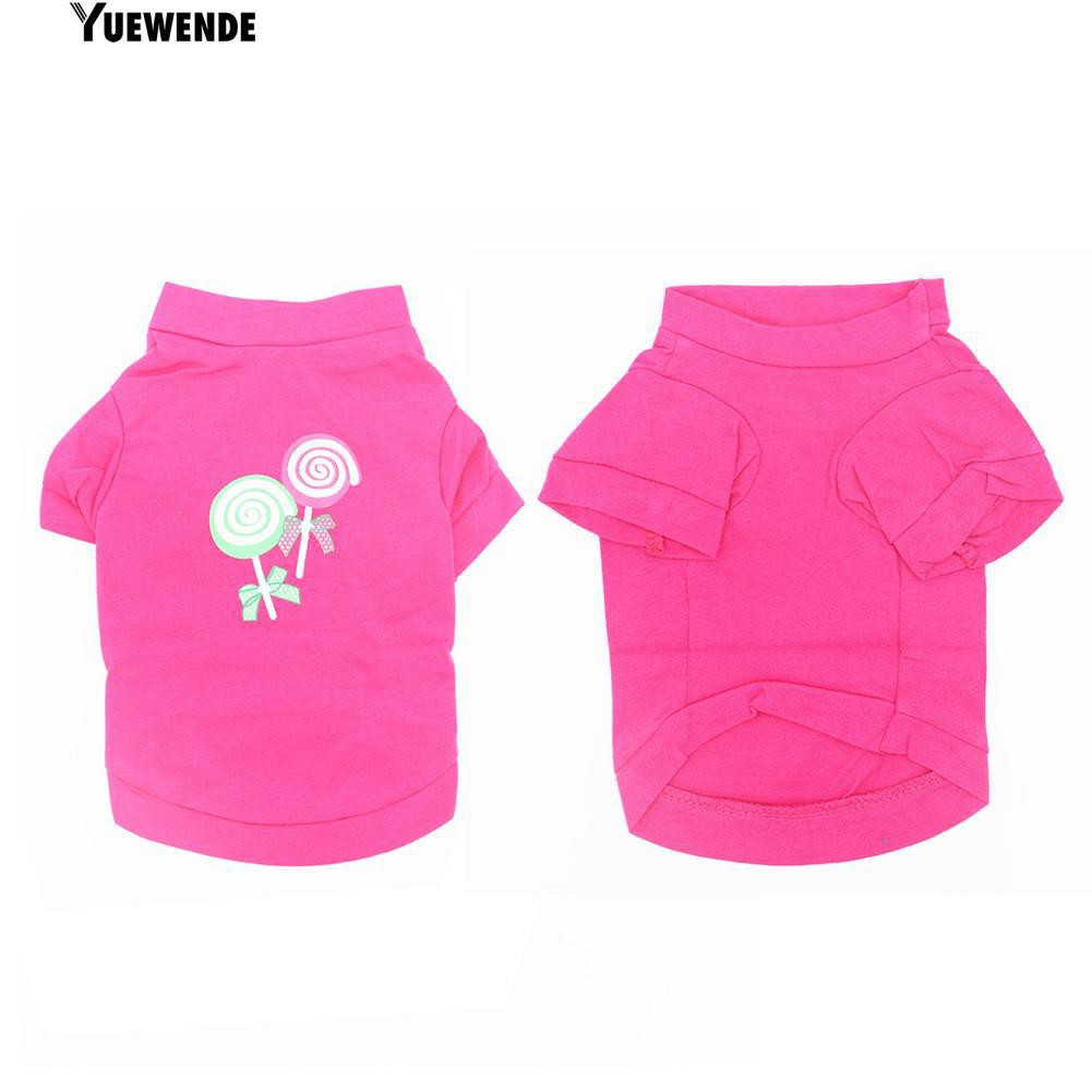 Áo cho thú cưng họa tiết kẹo mút dễ thương