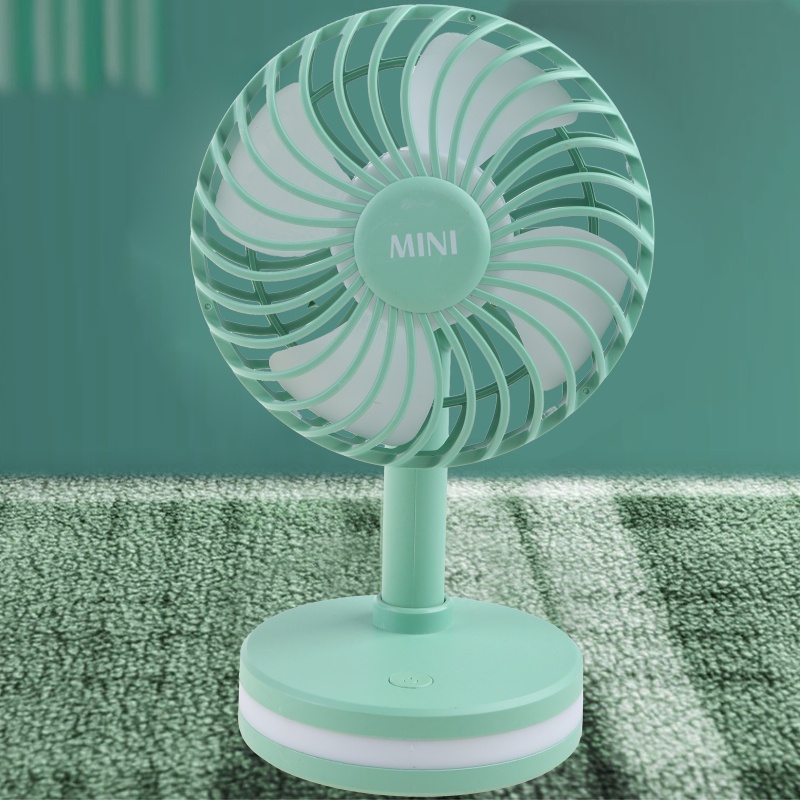 Quạt Nhỏ Để Bàn 3 Cánh 3 Tốc Độ Kèm Sạc USB Tiện Dụng Cho Xe Hơi / Xe Tải