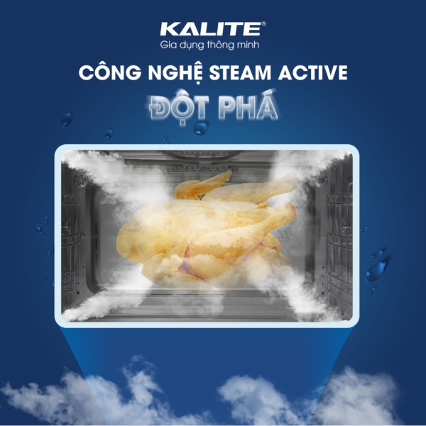 Nồi chiên hơi nước Kalite Steam Star, dung tích 15L, hấp chiên 2in1, điều khiển điện tử đa năng  [BẢO HÀNH 24 THÁNG]