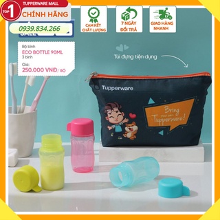 Tupperware💕Freeship💕 Set 3 bình eco bottle 90ml Kèm Túi Đựng