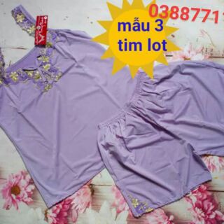ĐỒ NGỦ THUN LẠNH SHORT ĐÙI REN NƠ