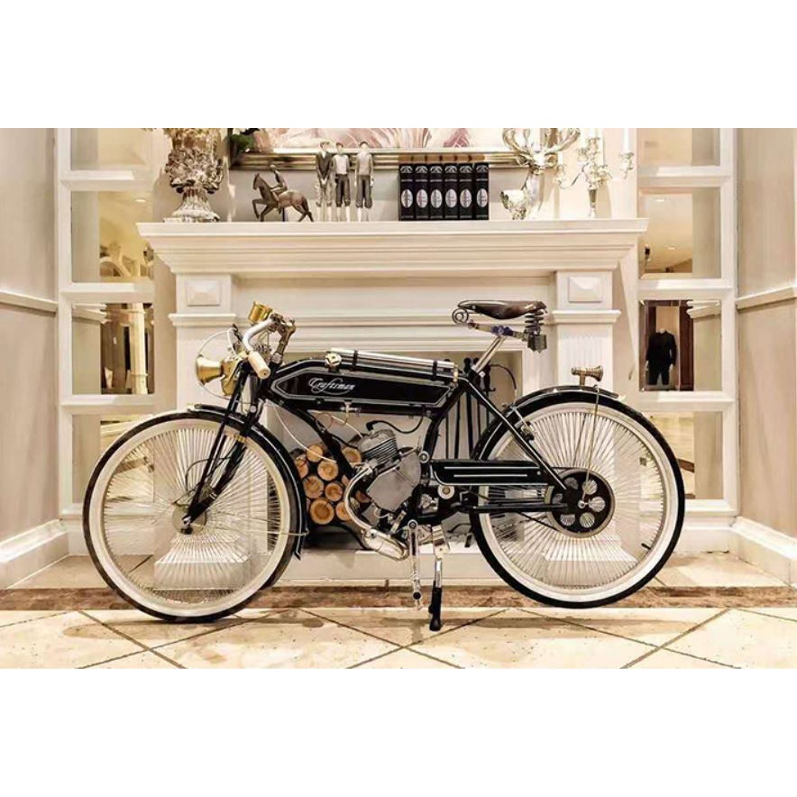 Xe đạp máy cổ điển Craftsman 1924 - Xe đạp cổ phong Châu Âu (có gắn động cơ)