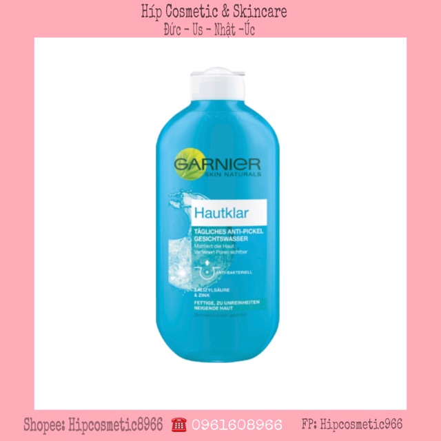 GARNIER - TONER GARNIER HAUKLAR LÀM SẠCH DA