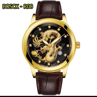 Đồng hồ nam khắc rồng nổi 3d của bocsk chụp thật