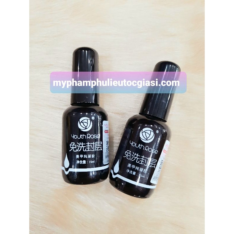 Top bóng hoa hồng chai đen 15ml ✳️CHÍNH HÃNG✳️ độ bền sơn bóng cao, trơn, mướt, nền sơn mõng