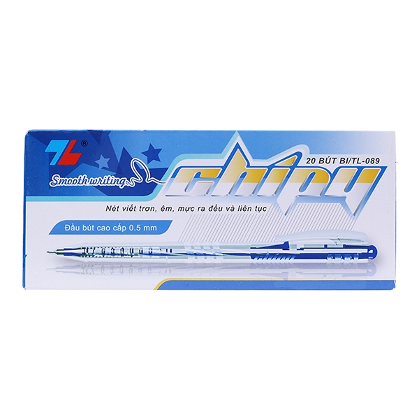 Hộp 20 Bút Bi 0.5 mm Thiên Long TL-089 - Mực Xanh