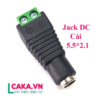 20 jack DC nguồn 12v Âm VẶN VÍT - jack DC Âm VẶN VÍT - jack 12v cái - jack nguồn camera âm Kích thước jack DC : 5.5*2.1(