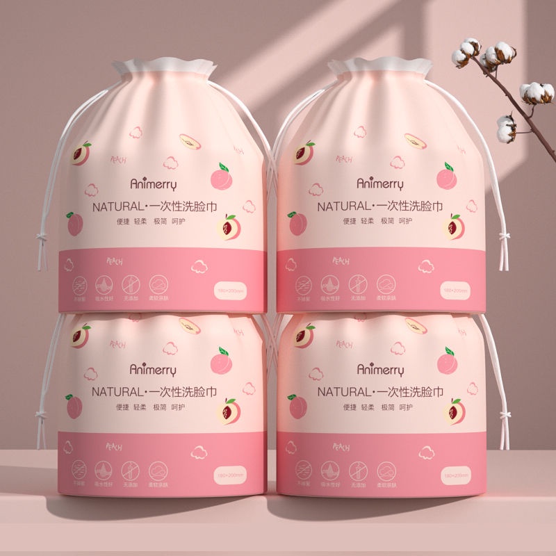 Giấy Lau Mặt Cotton dùng 1 lần, khăn mặt khô tấy trang