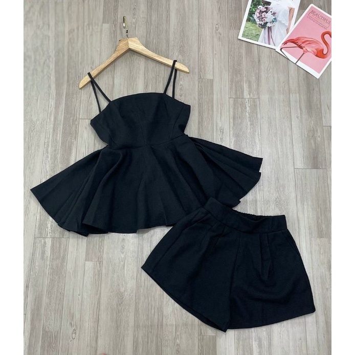 Set áo 2 dây cúp ngực + quần short