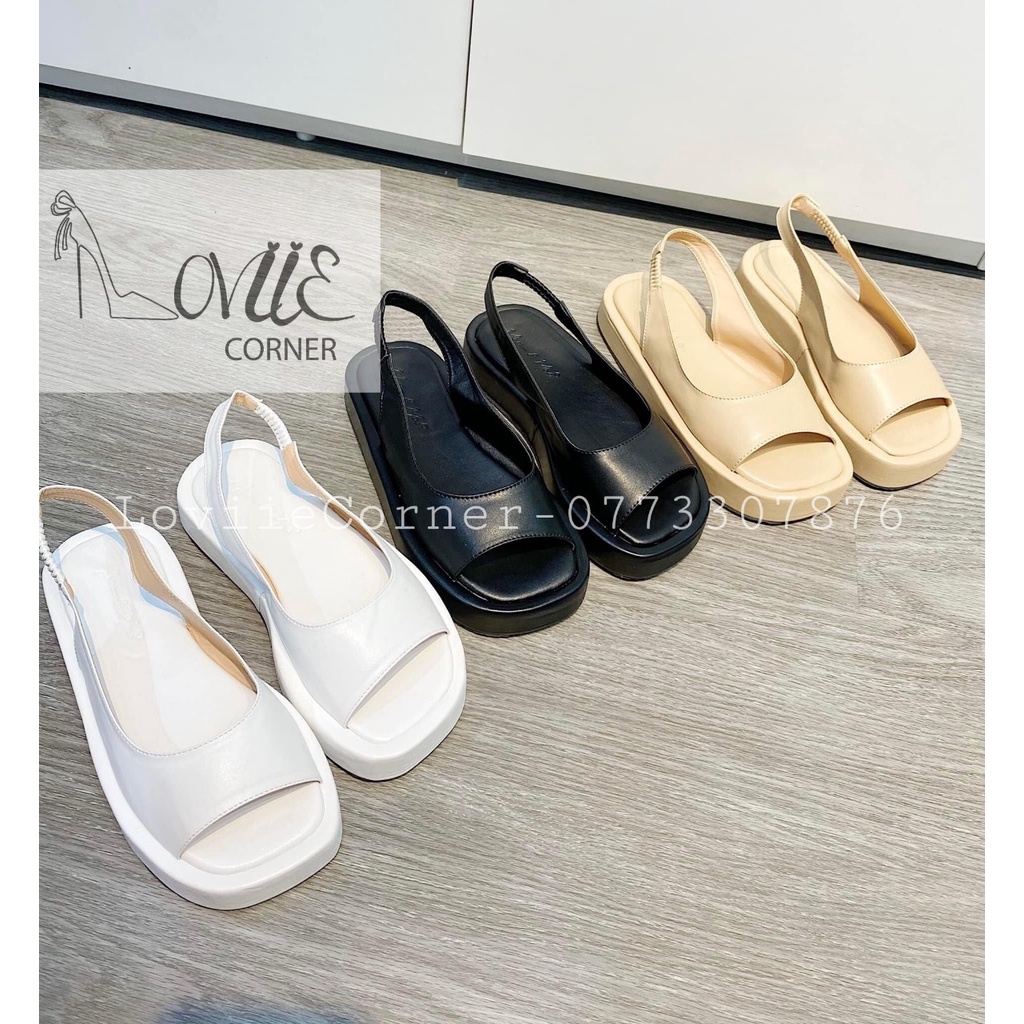 DÉP SANDAL NỮ ĐẾ BỆT LOVIIECORNER - SANDAL BỆT XỎ NGÓN NỮ - SANDAL QUAI MẢNH DÂY HỌC SINH S200514 S210709