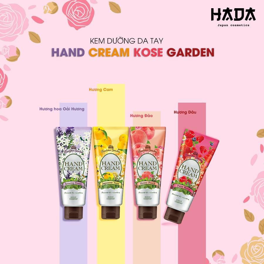 Kem dưỡng da tay Kose Hand Cream Precious Garden 70g - HADACOSMETIC