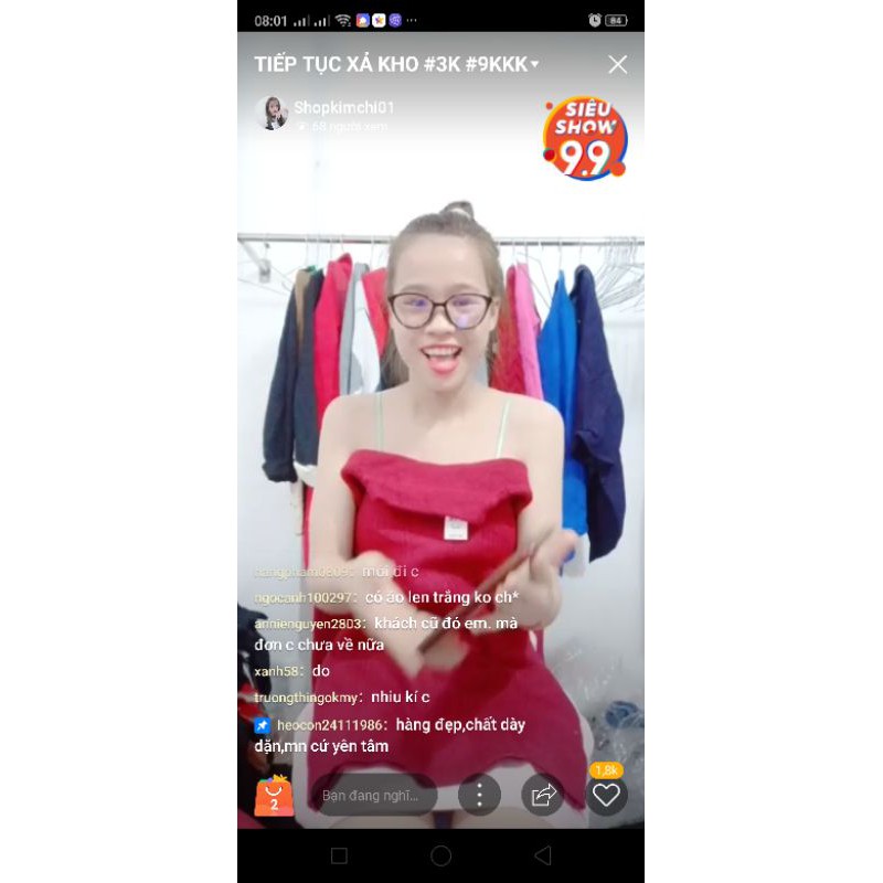 đơn 262k khách đặt mua live