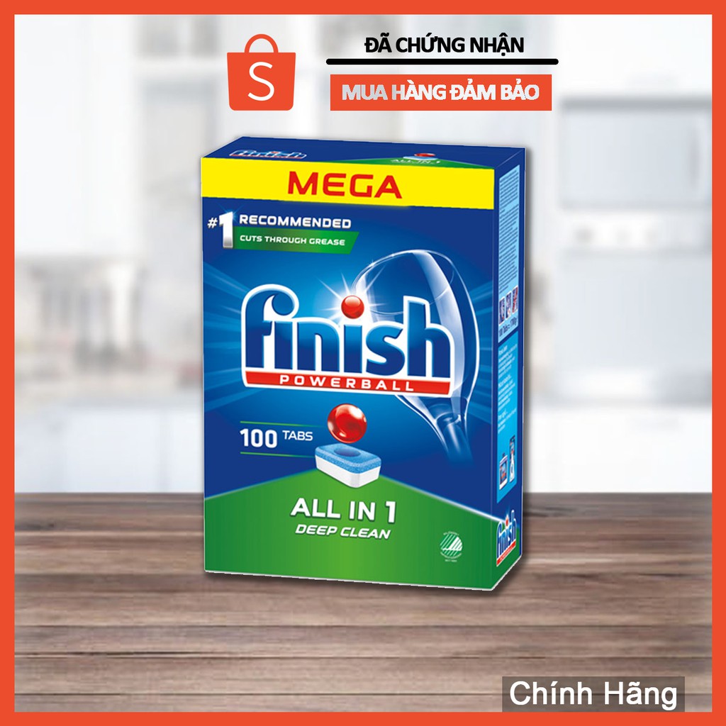 Combo: Finish dishwashing tablets All in one box 120 tablets + Salt 1.5kg + Finish Rinse Aid for Shinier 800ml