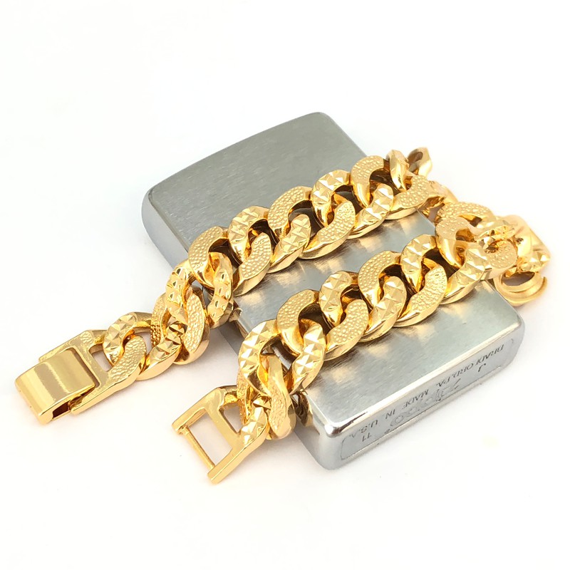 Lắc tay nam nữ mạ vàng 24K cao cấp - LT017L15