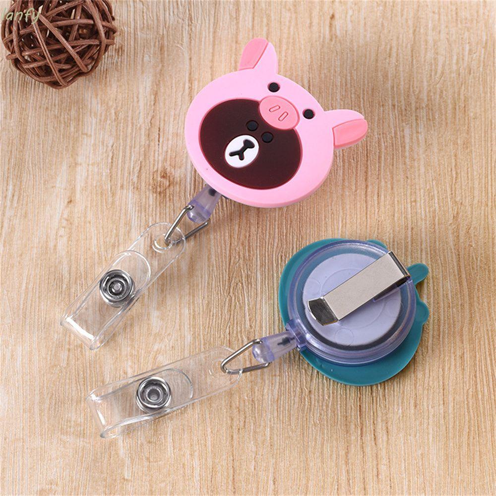 Kẹp Giữ Huy Hiệu Gắn Thẻ Tên Họa Tiết Hoạt Hình Dễ Thương Bắt Mắt Giá Đỡ