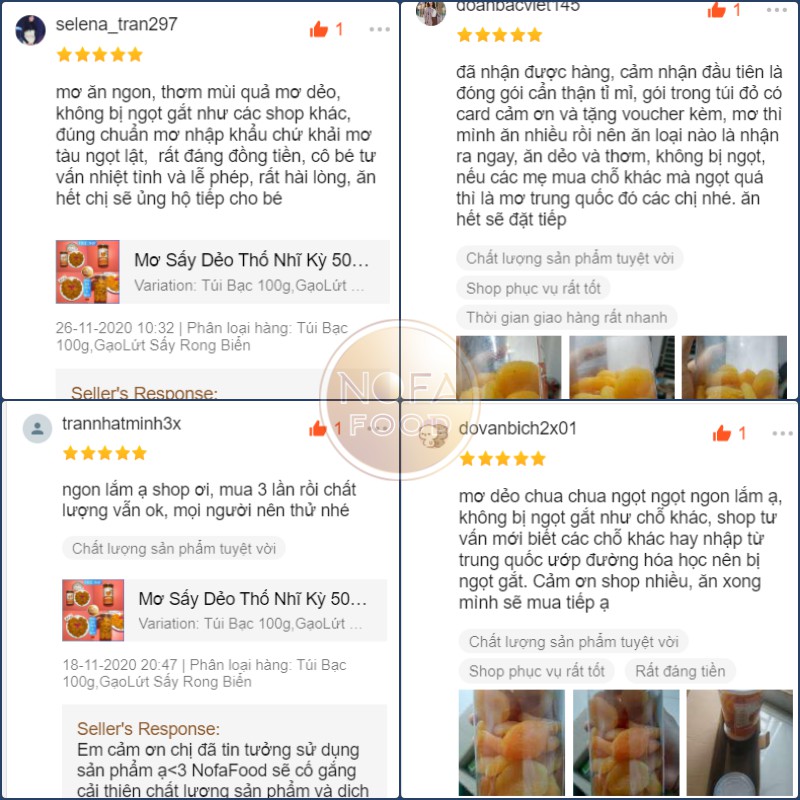 600G Mơ sấy dẻo không đường NOFA căng mọng nước Hàng nhập khẩu Thổ Nhĩ Kỳ | BigBuy360 - bigbuy360.vn