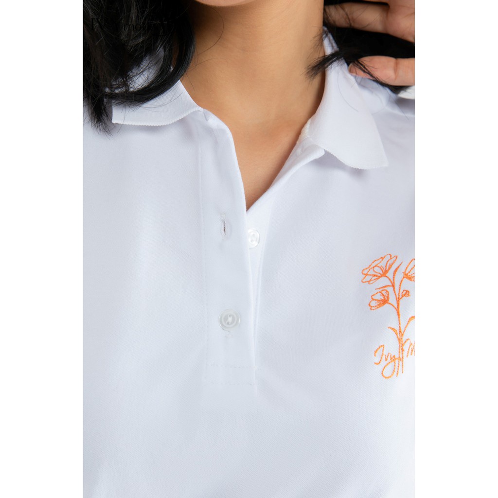 Áo polo nữ thêu hình IVY moda MS 57T0032