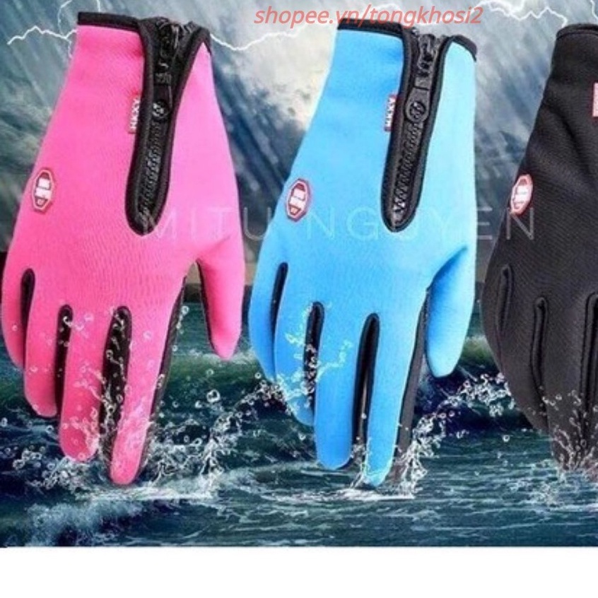 (Bán Buôn Sỉ) GĂNG TAY LÓT NỈ CHỐNG NƯỚC CẢM ỨNG Hot