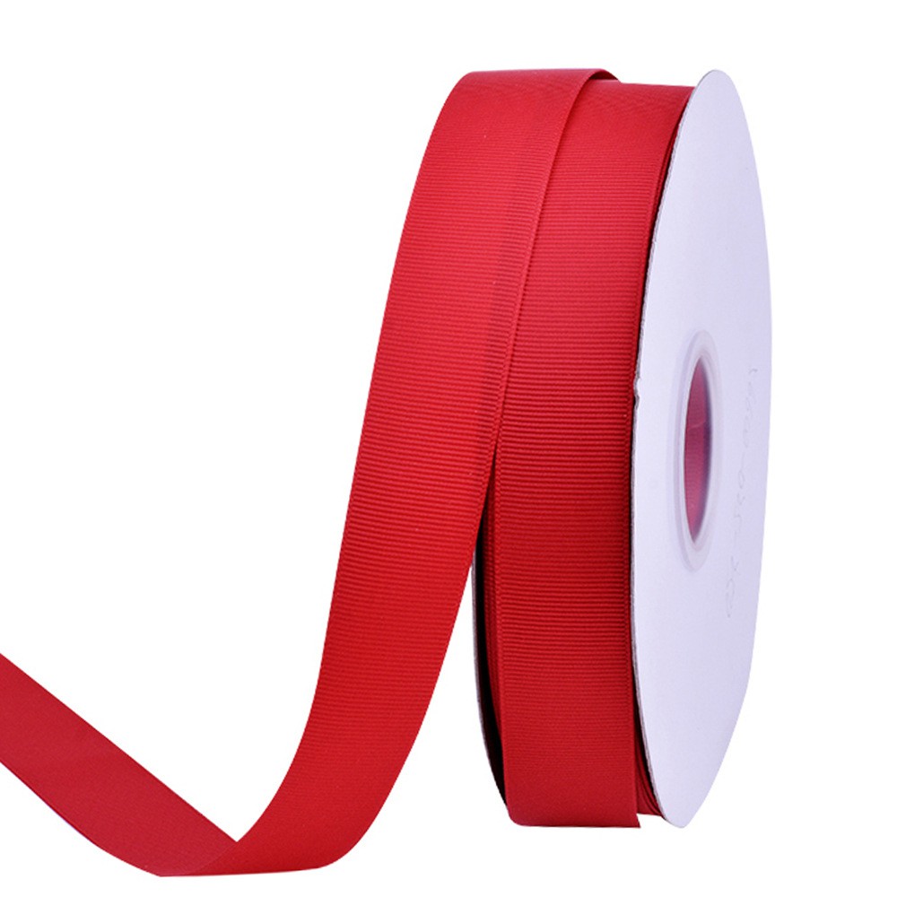 Ruy băng gân tông màu đỏ 6mm phụ kiện thời trang phụ liệu nơ bờm tóc đồ handmade dây thủ công gói quả trang trí#193-290