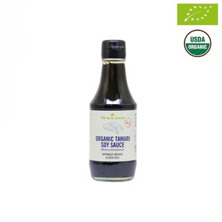 Nước tương Nhật Bản Tamari hữu cơ PBFarm, nước tương thuần chay 200ml