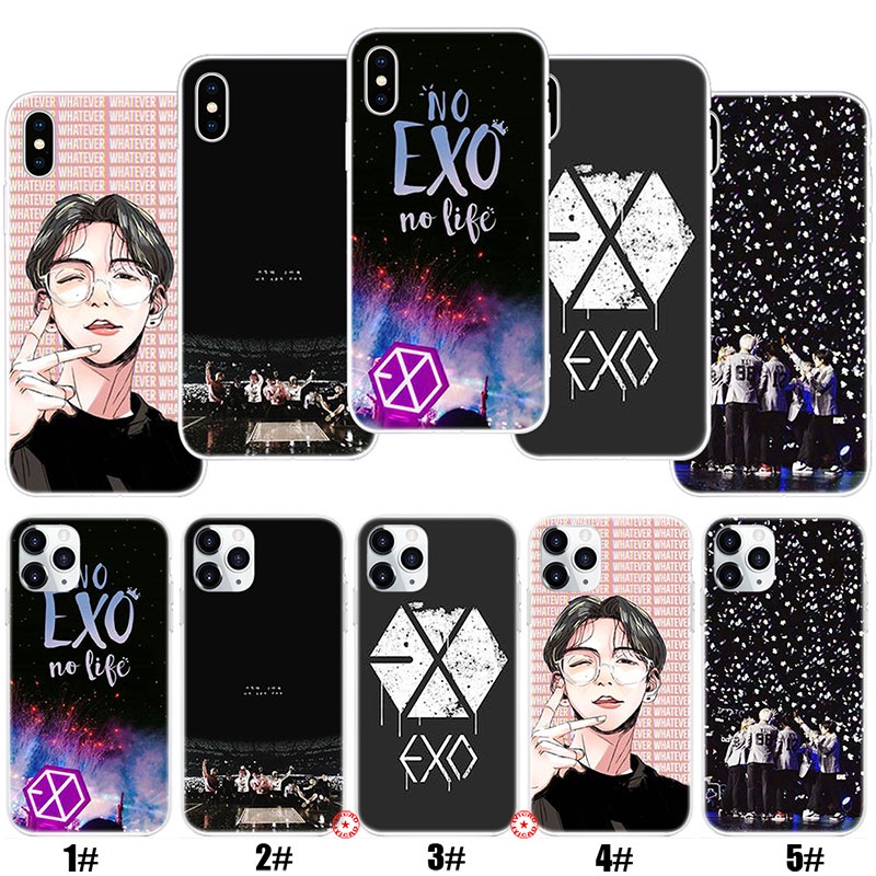 Ốp Điện Thoại Hình Nhóm Nhạc kpop EXO Cho iPhone 11 12 13 Pro Max Mini UCC126
