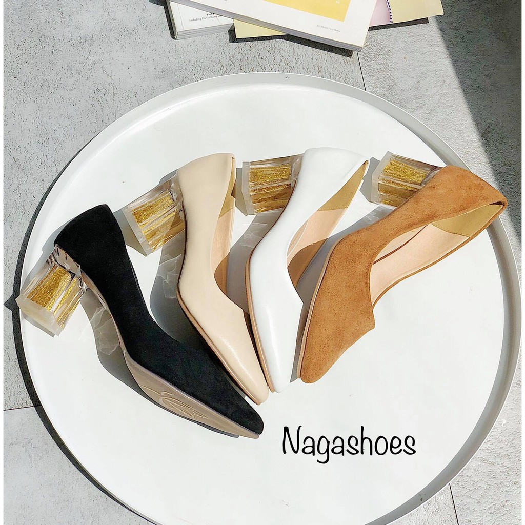 <3 GIÀY CAO GÓT NAGASHOES MŨI NHỌN GÓT KIM TUYẾN 5P NAC126 > . new ‼️ . new ! <3 new ⚡ ; * 2021 ¹ NEW hot ‣