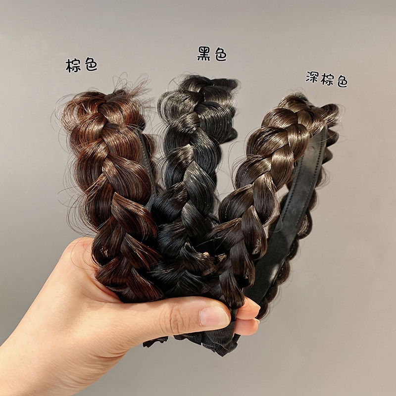 Băng Đô Kiểu Tóc Giả Thắt Bím Thời Trang Cho Nữ