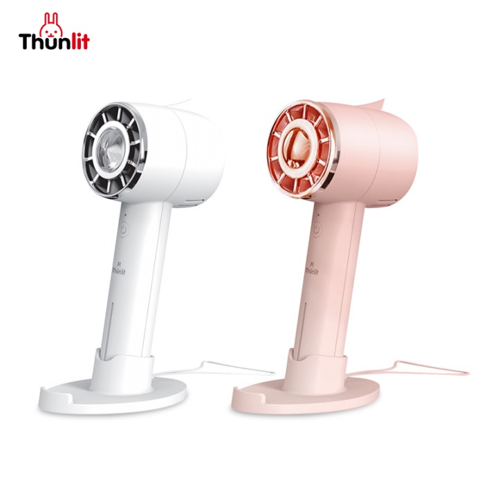 Quạt cầm tay Thunlit Hurricane dáng thẳng để bàn 1200mAh có thể sạc lại 3 tốc độ gió