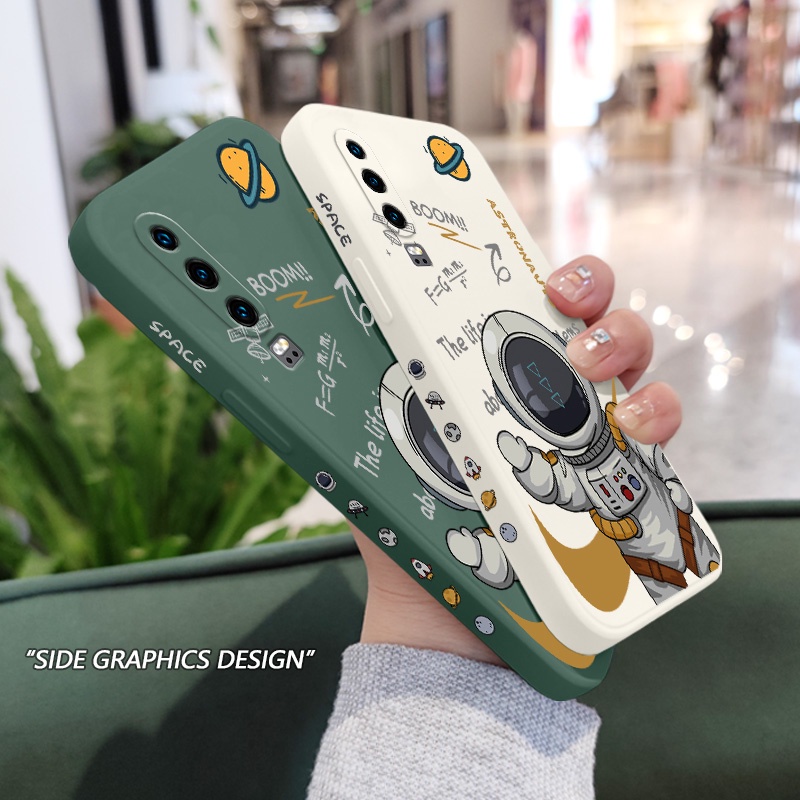 Ốp Điện Thoại Silicon Họa Tiết Phi Hành Gia Dành Cho Huawei P30 P20 Pro Lite 2019
