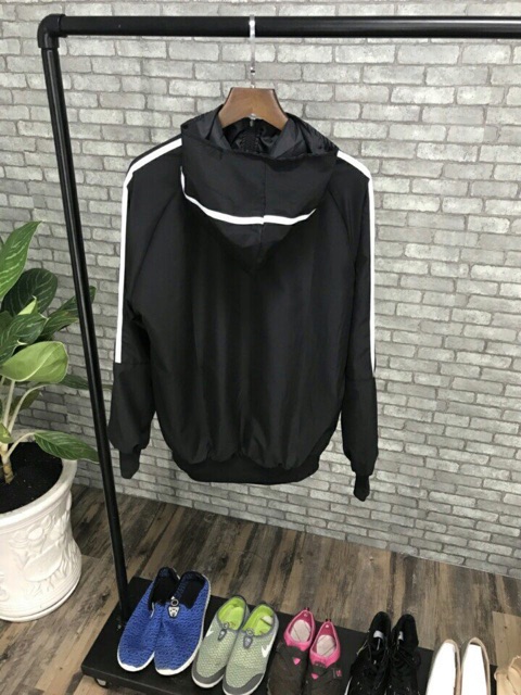 Áo khoác dù nam nữ 1 xọc