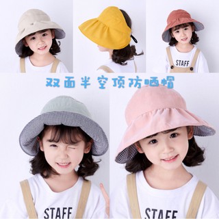 Mũ Rộng Vành Chống Nắng Hai Mặt Thời Trang Cho Bé