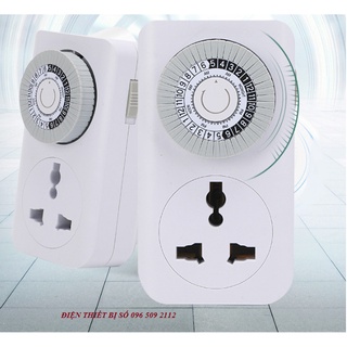 Ổ cắm hẹn giờ lập trình cơ mt01a-vn 24 hours timer loại tốt siêu bền chân cắm eu tiện lợi