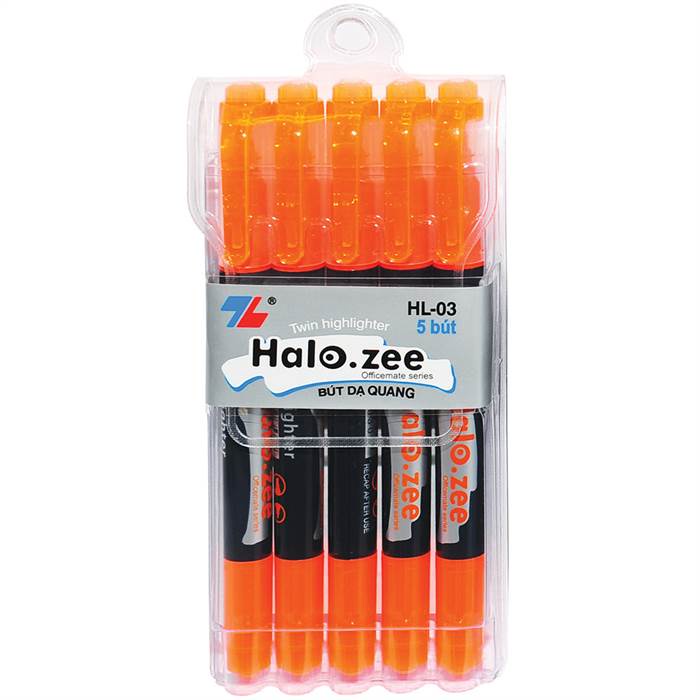 Bút viết dạ quang đánh dấu nhớ dòng Thiên Long HL03 Halo.zee twin highlighter HL03