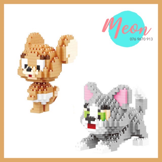 Xếp hình Tom and Jerry - Lego Tom and Jerry - Miniblock Tom and Jerry size M