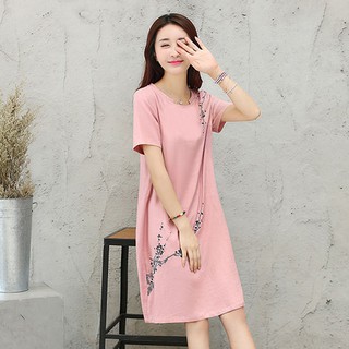 Đầm suông in hoa thời trang BTK14