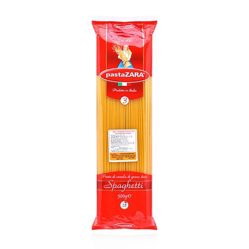 Mỳ ý Spaghetty Pasta zara số 3 500g