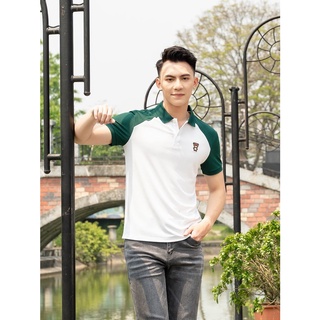 Áo Polo Nam YODY vải cotton cafe in hình gấu có thể phối combo và đôi APM5281