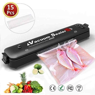 Máy Hút Chân Không Thực Phẩm Vacuum Sealer Tự Động Công Suất Lớn Dùng Cho Gia Đình Kiêm Hàn Miệng Túi